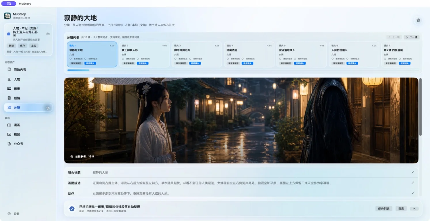 MuStory 分鏡板